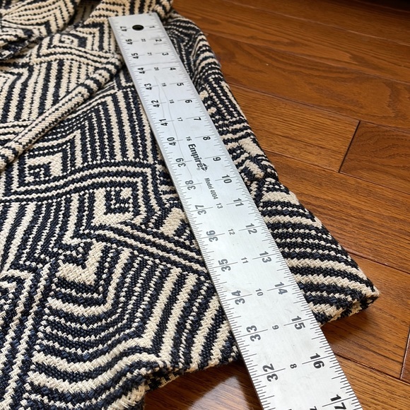 PLENTY Tracy Reese Anthropologie Open Front Cardigan Sweater Chevron Size XS - Picture 9 of 11